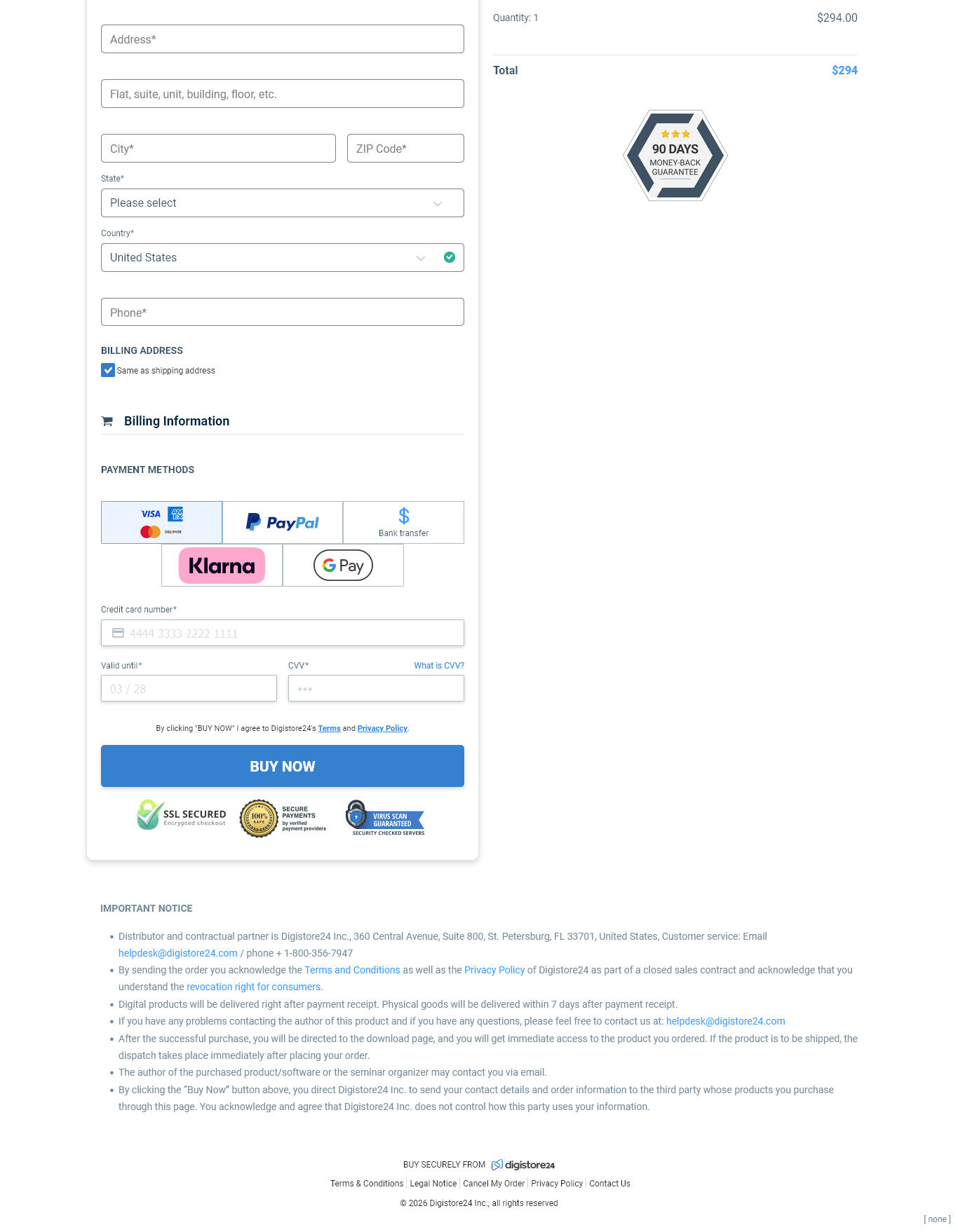 synadentix - Order Page